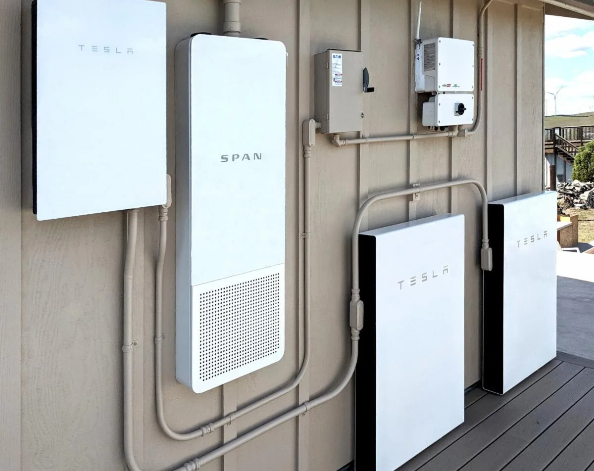 Tesla solar battery and smart electrical panel installation