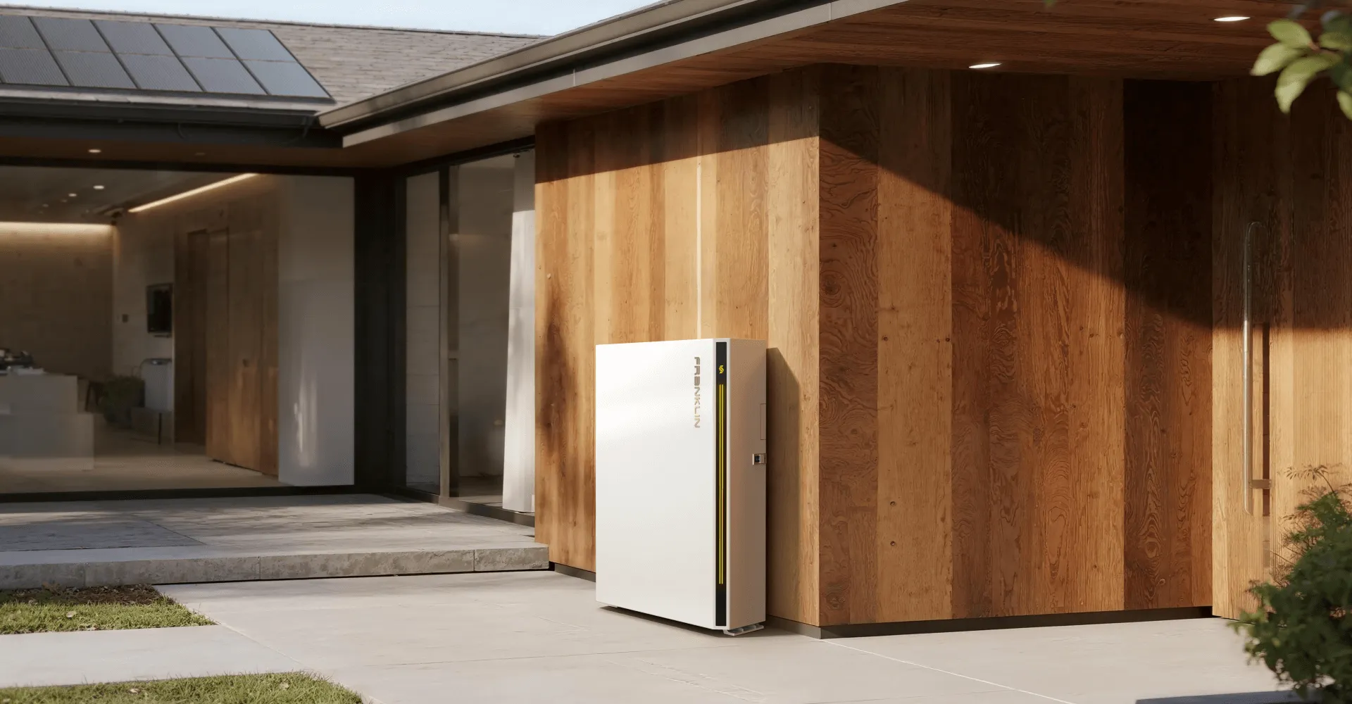 Current FranklinWH aPower S battery installed outside a home